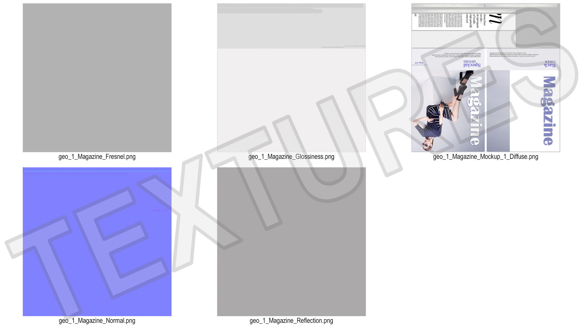 3D Fashion Magazine Mockup model