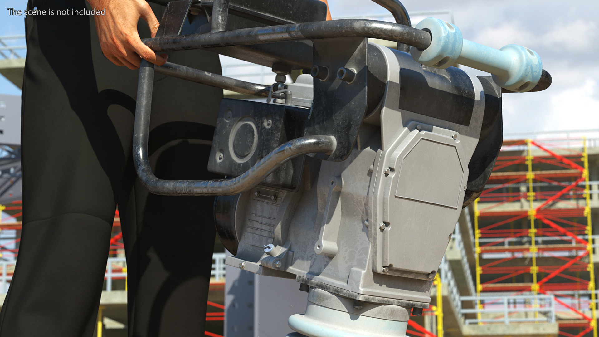 3D model Tamping Rammer Dirty