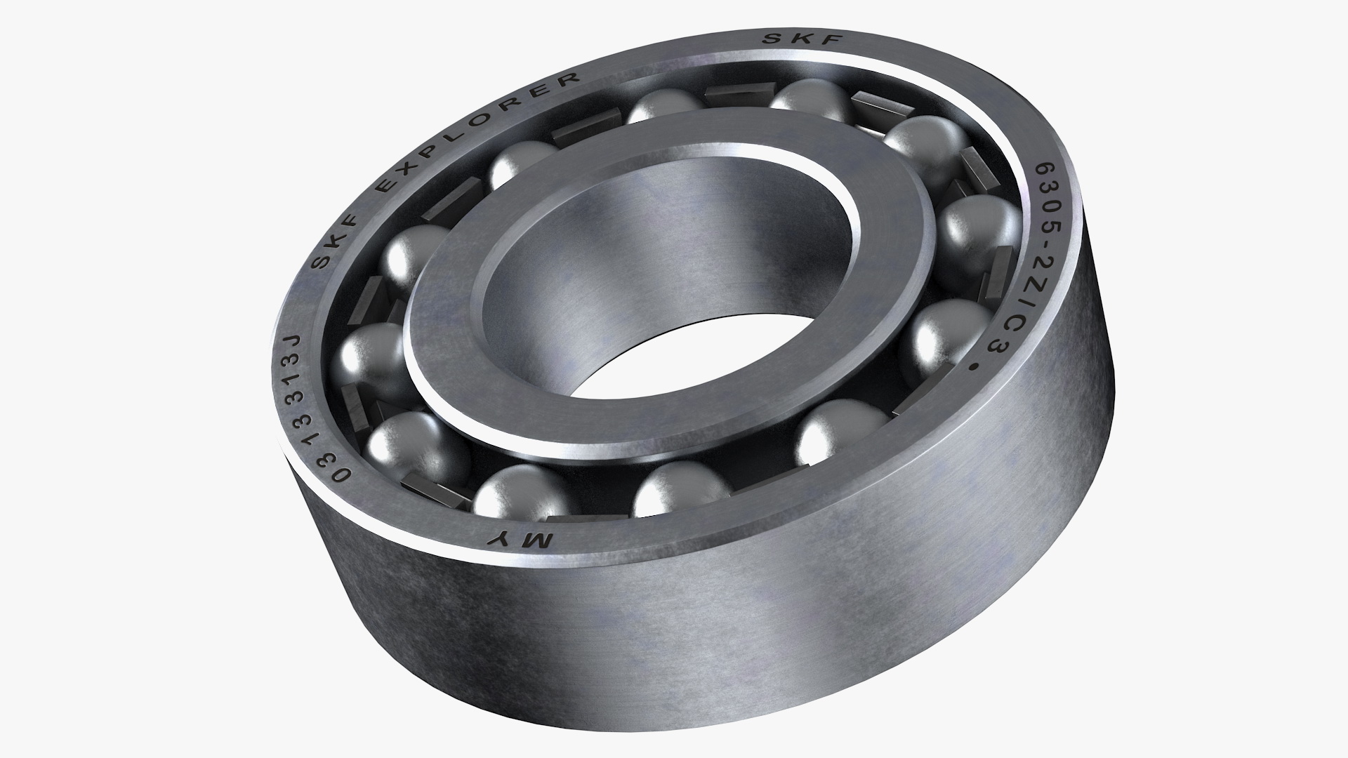 Ball Bearing Open 3D