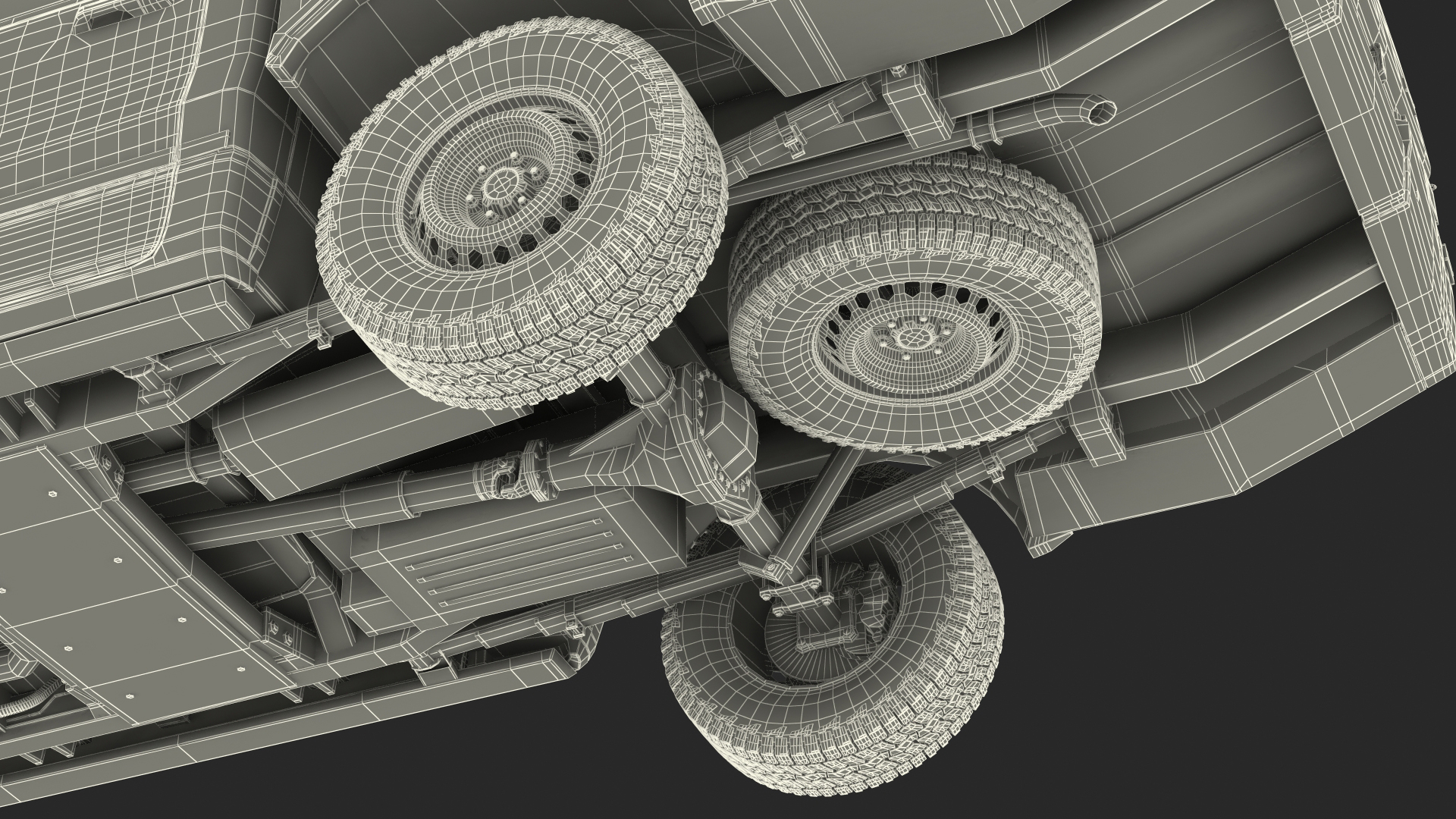 Police Paddy Wagon Dodge RAM 1500 Simple Interior 3D model