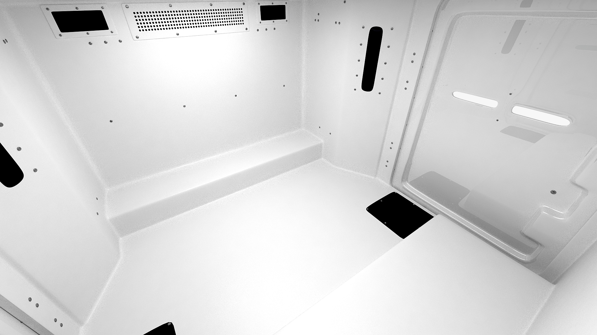 Police Paddy Wagon Dodge RAM 1500 Simple Interior 3D model