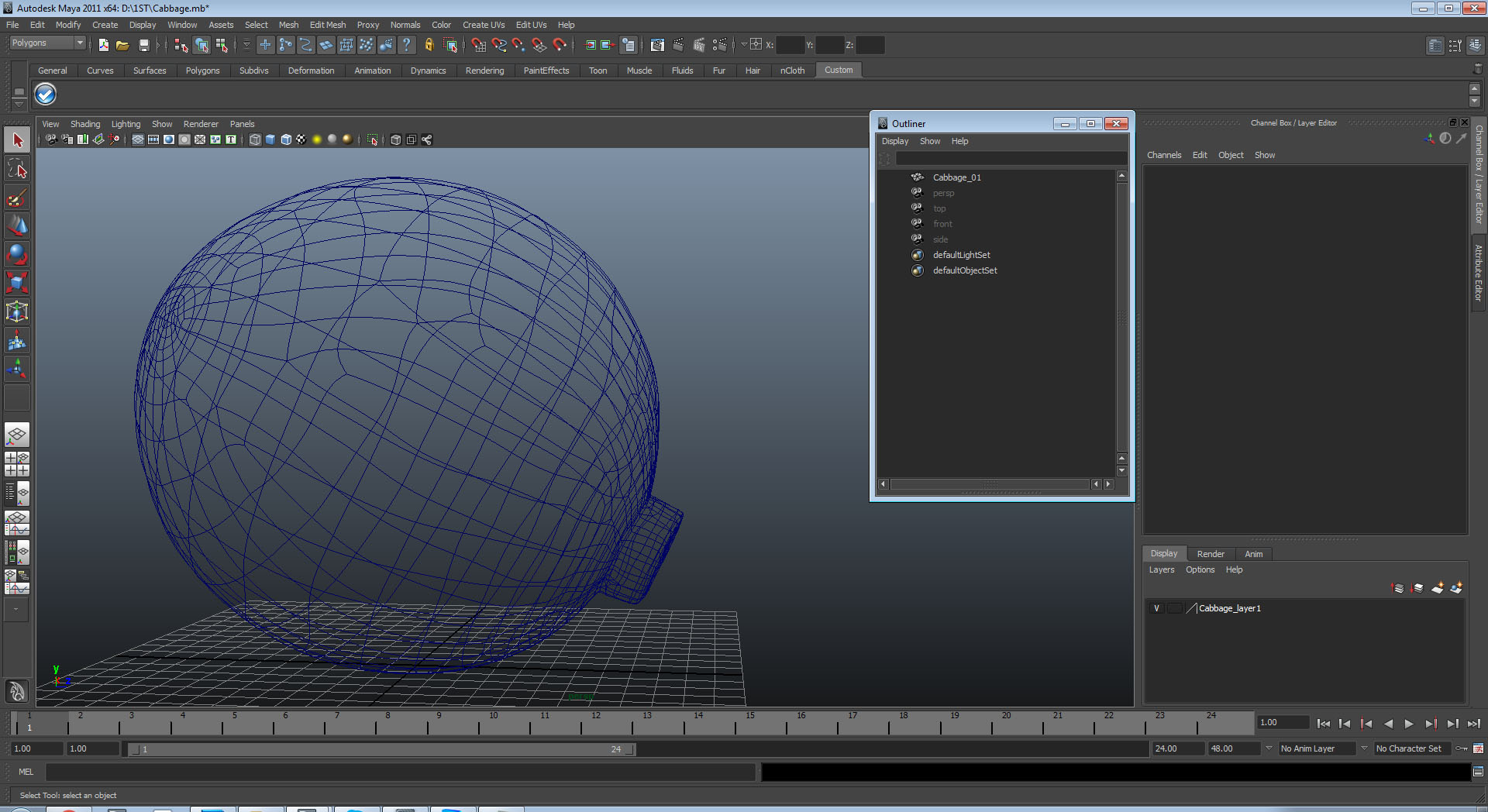 Cabbage 3D model