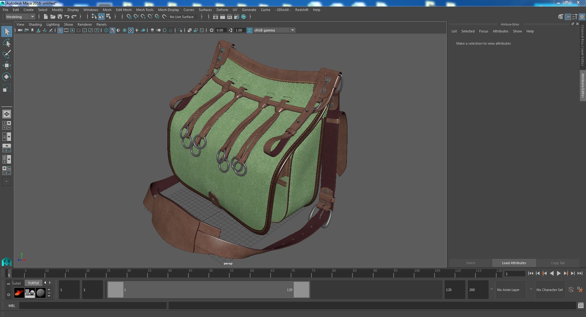 3D Hunting Season Green Shoulder Bag model