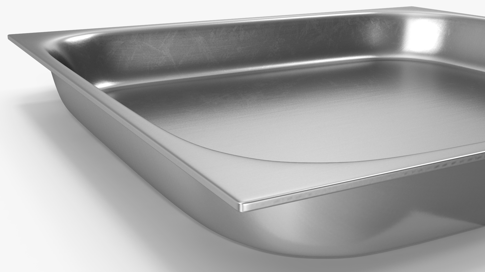 3D Stainless Steel Medical Tray model