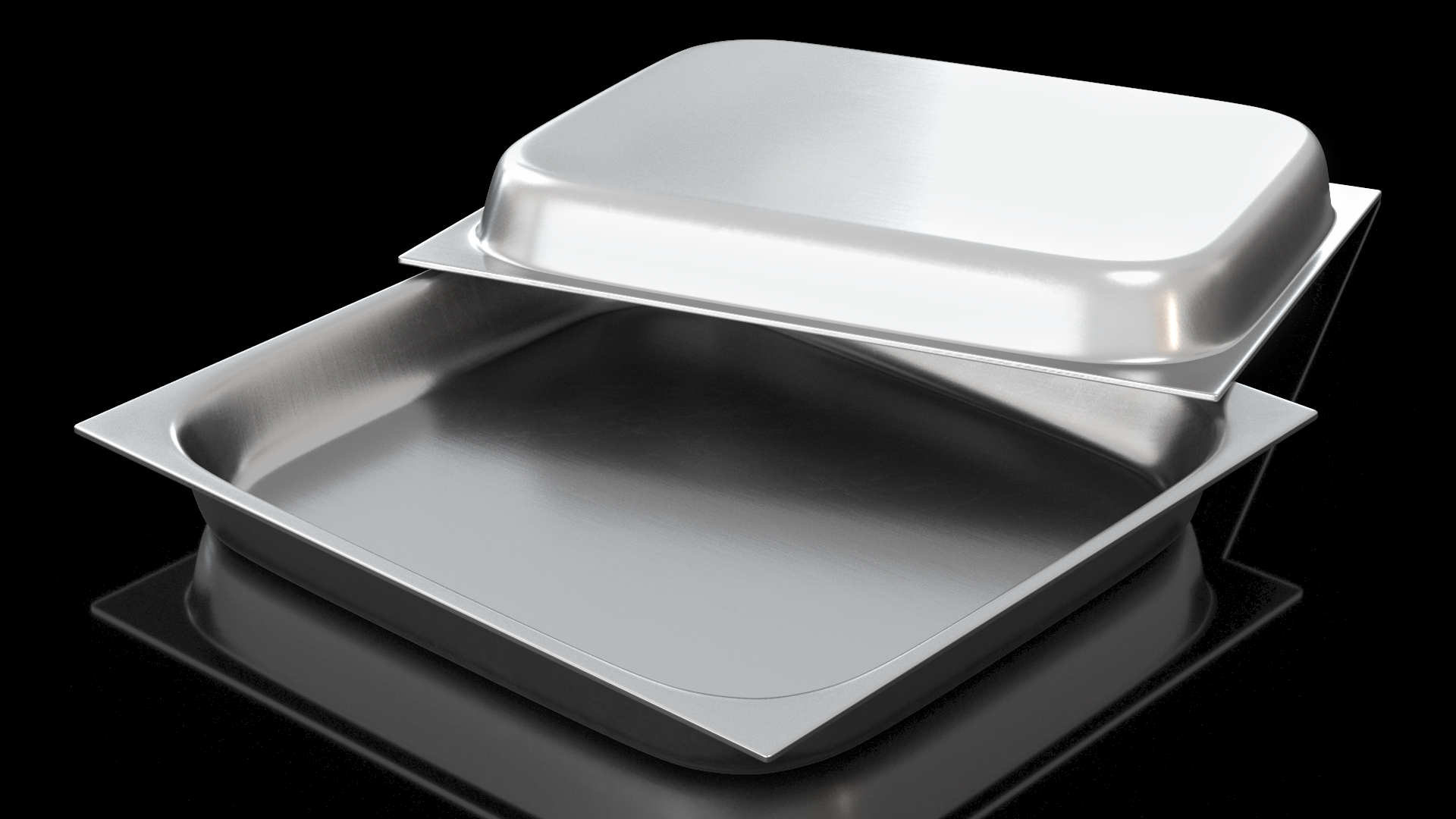 3D Stainless Steel Medical Tray model