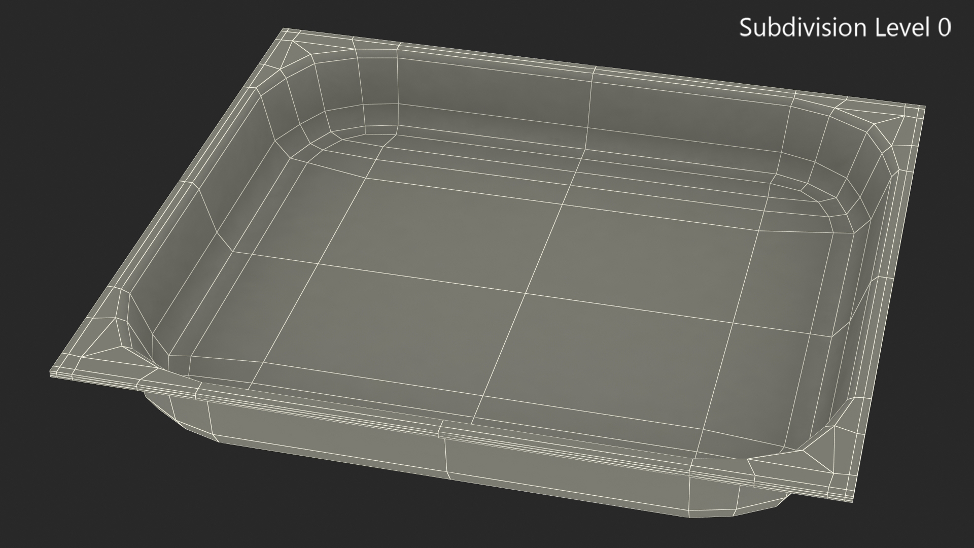 3D Stainless Steel Medical Tray model