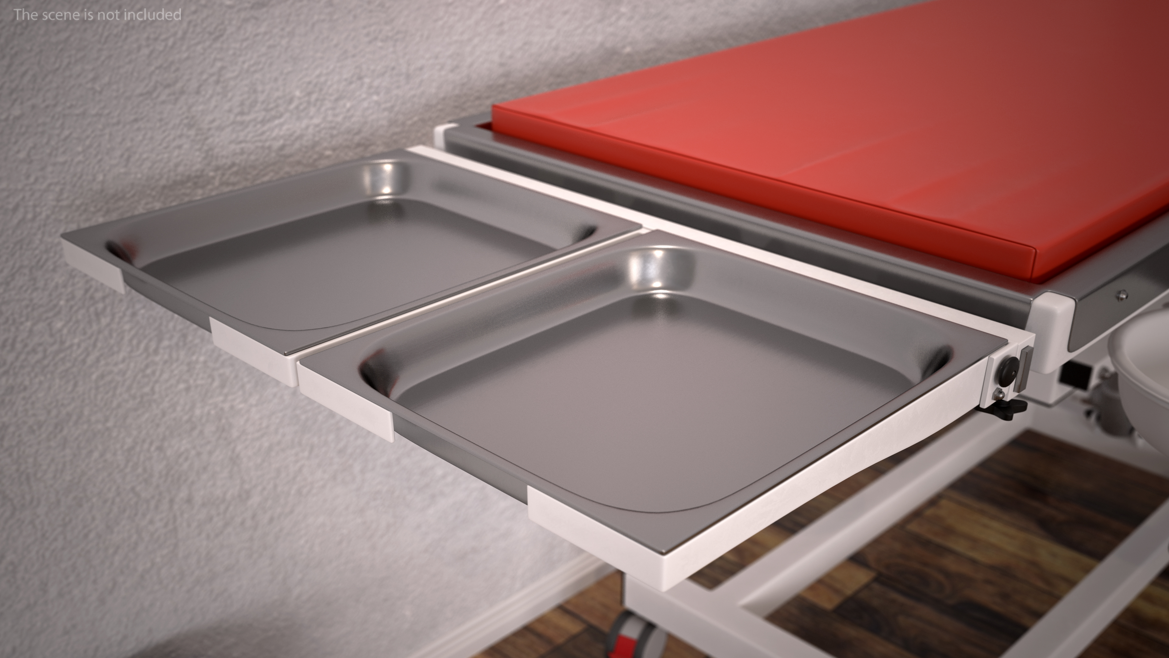 3D Stainless Steel Medical Tray model