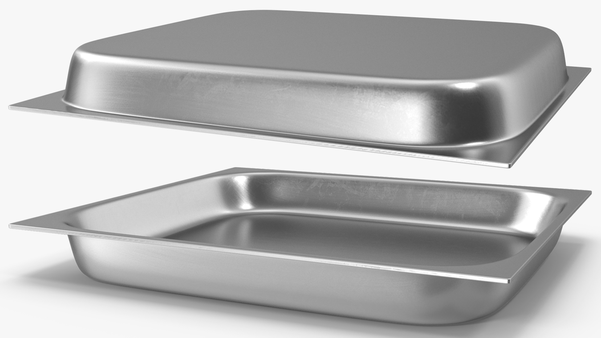 3D Stainless Steel Medical Tray model