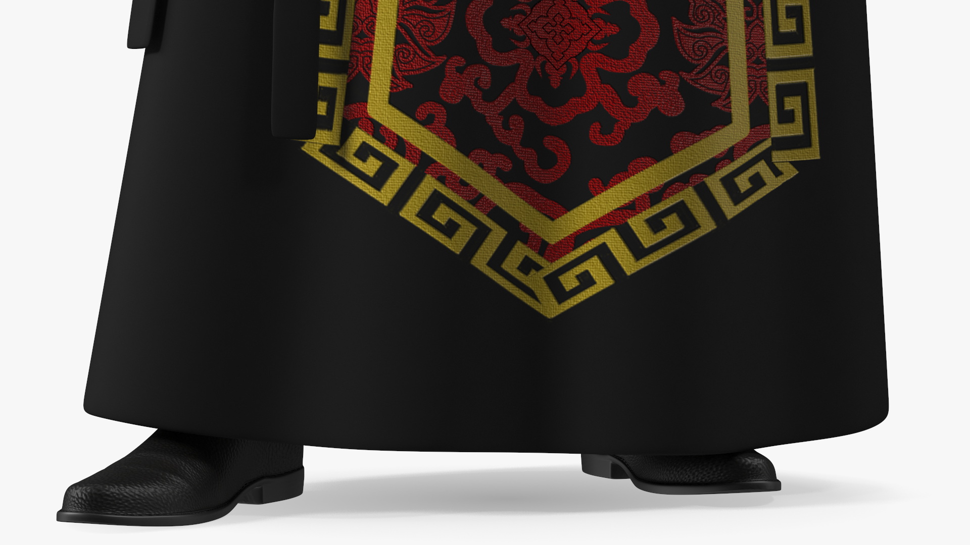 3D Traditional Style Chinese Man Standing model