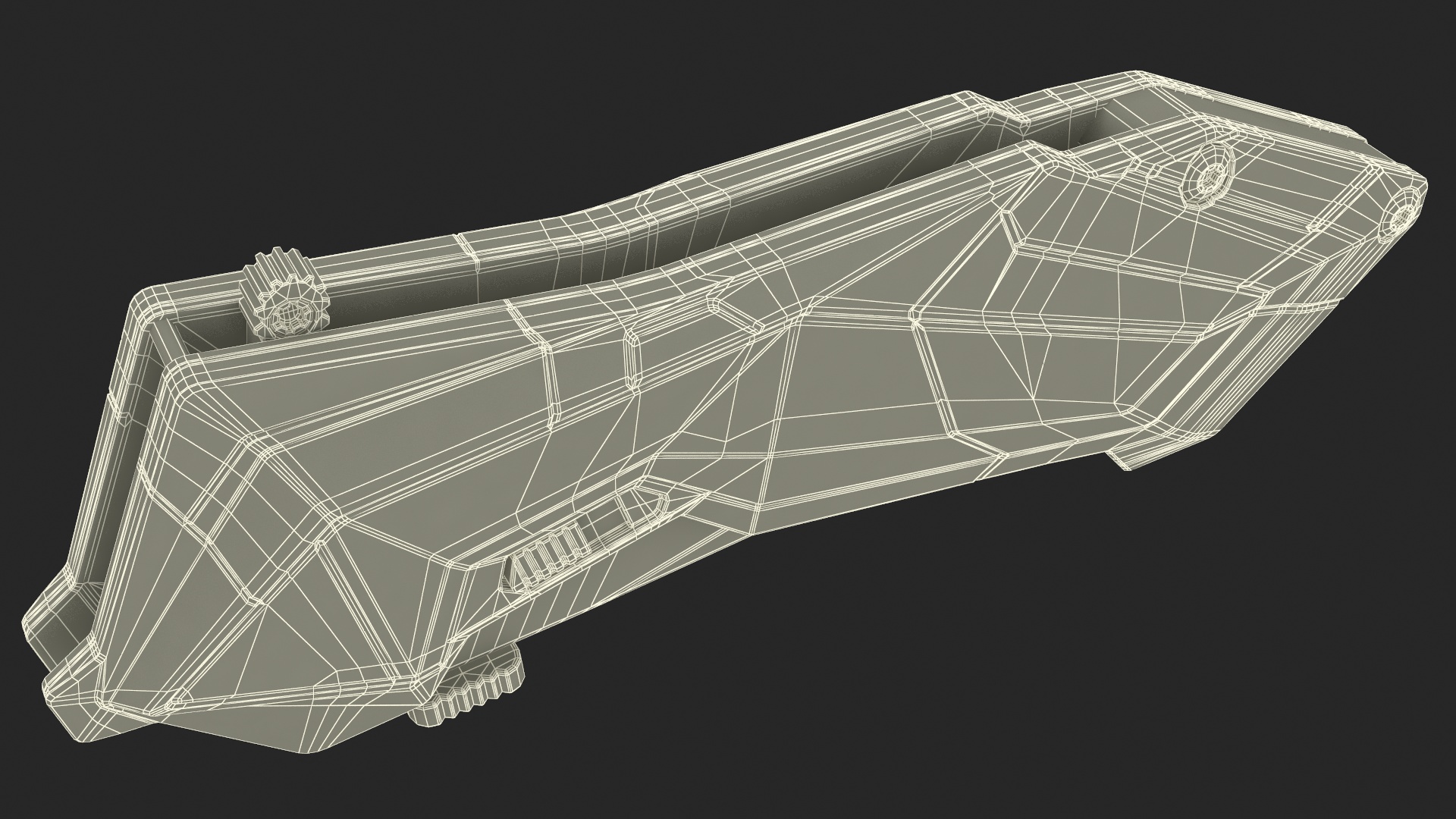 3D Sci-fi Knife Schrade Folded Color model