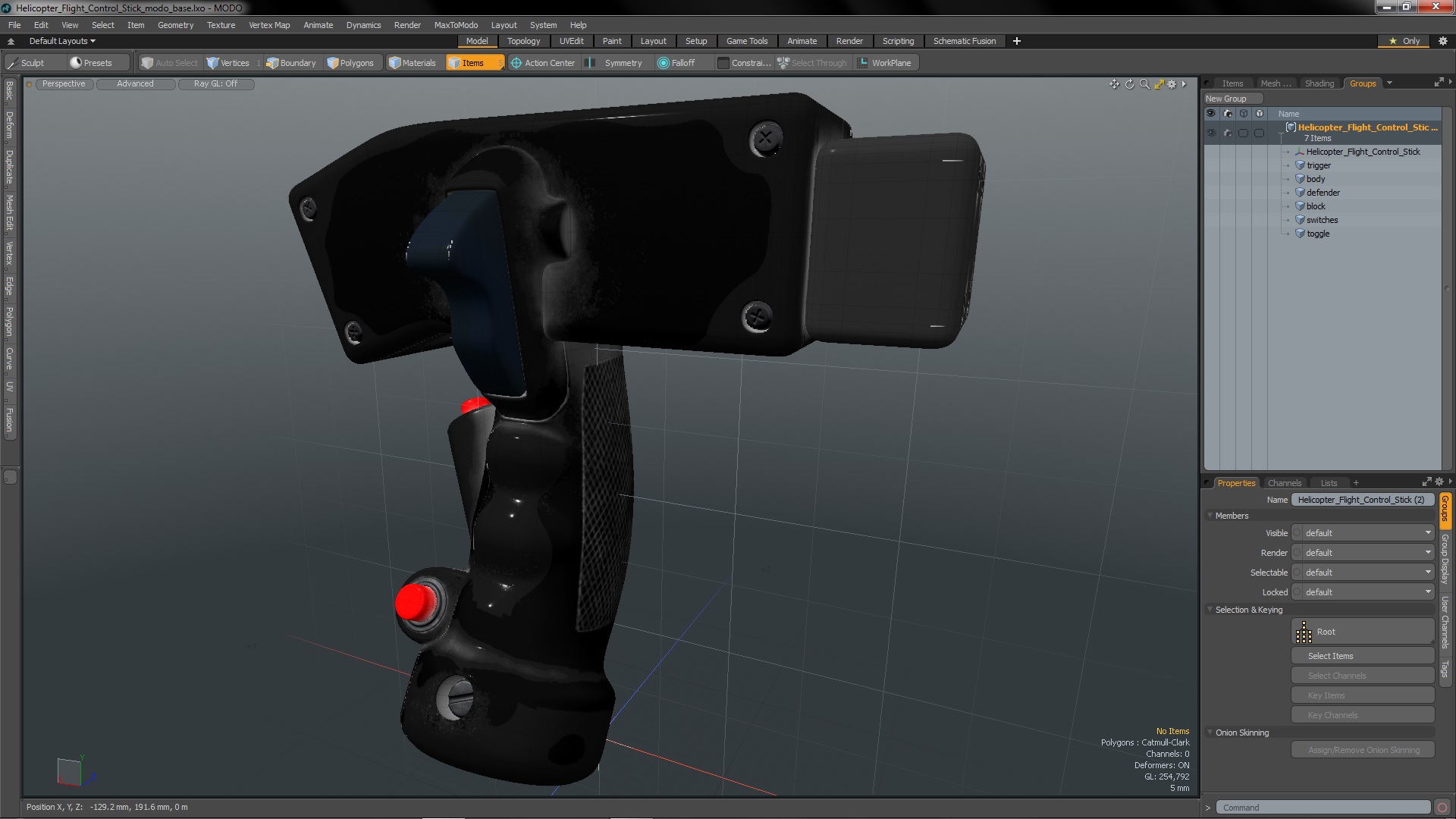 3D Helicopter Flight Control Stick