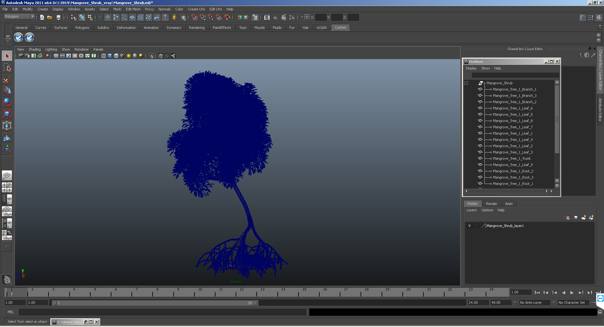 Mangrove Shrub 3D model