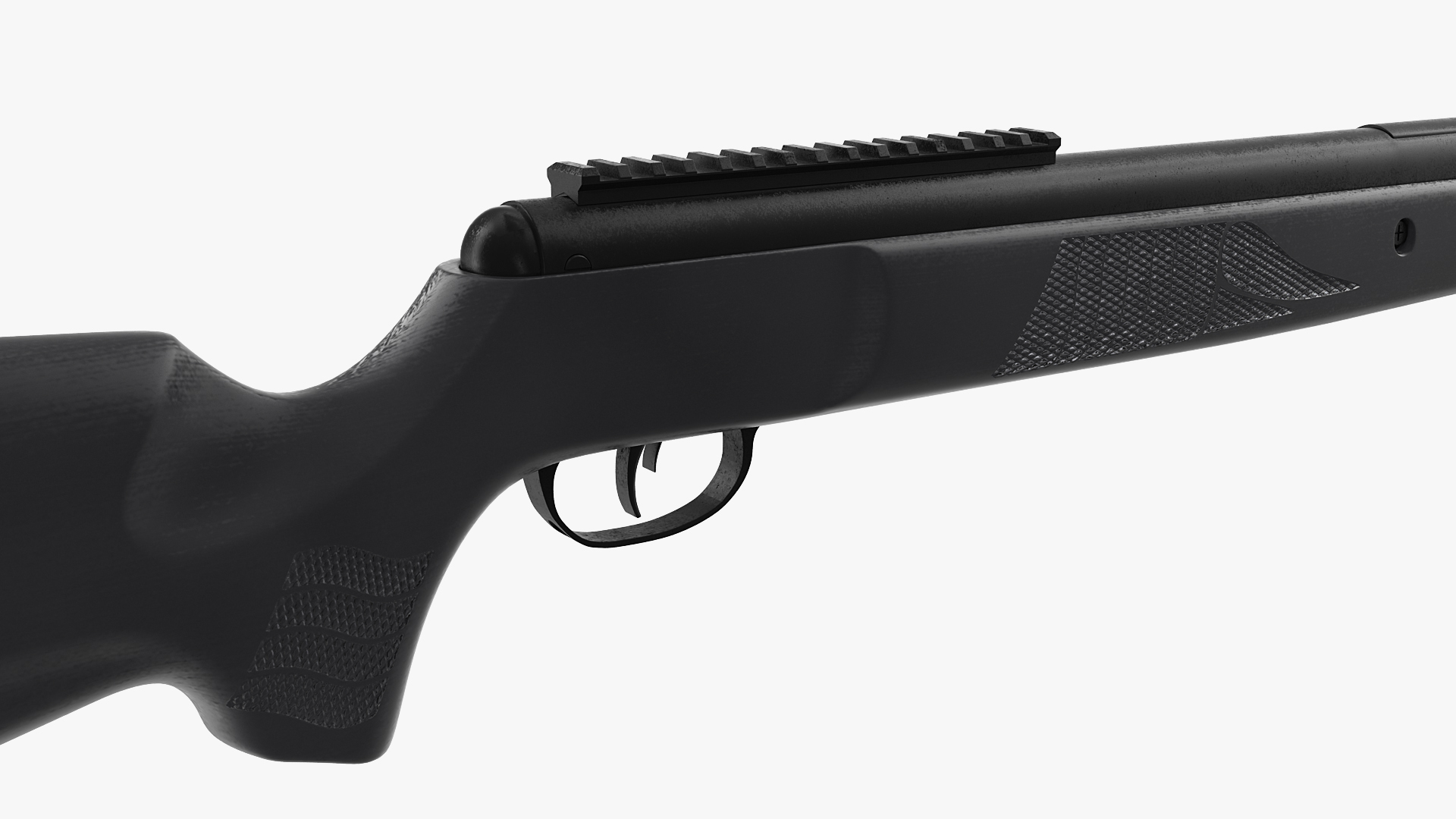 Break Barrel Air Rifle Rigged 3D model