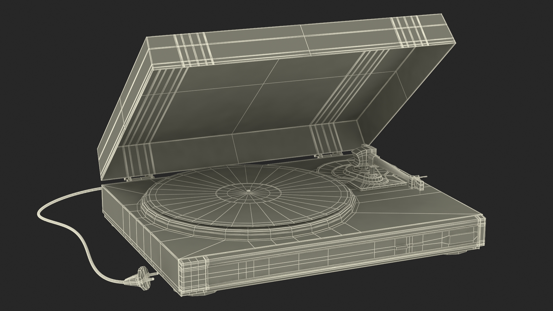 3D model Retro Turntable