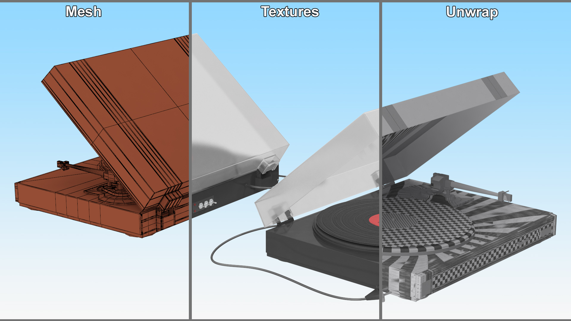 3D model Retro Turntable