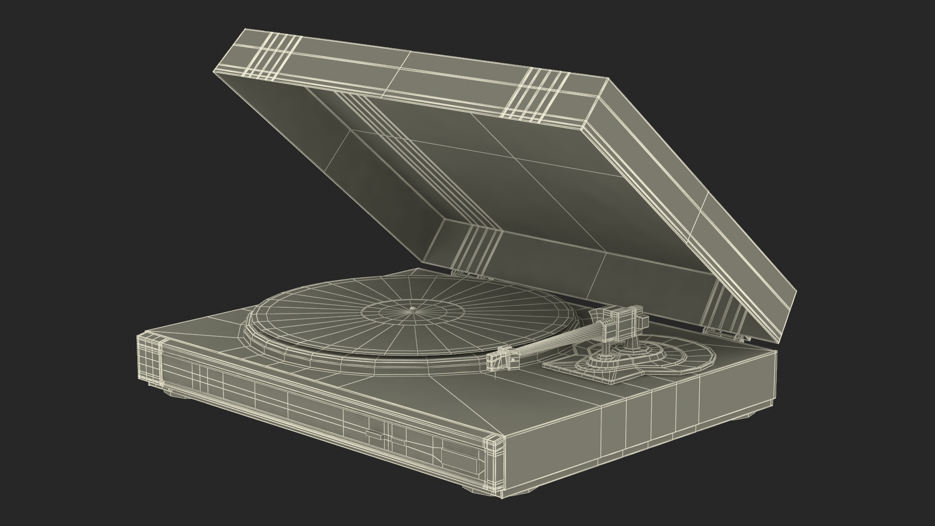 3D model Retro Turntable