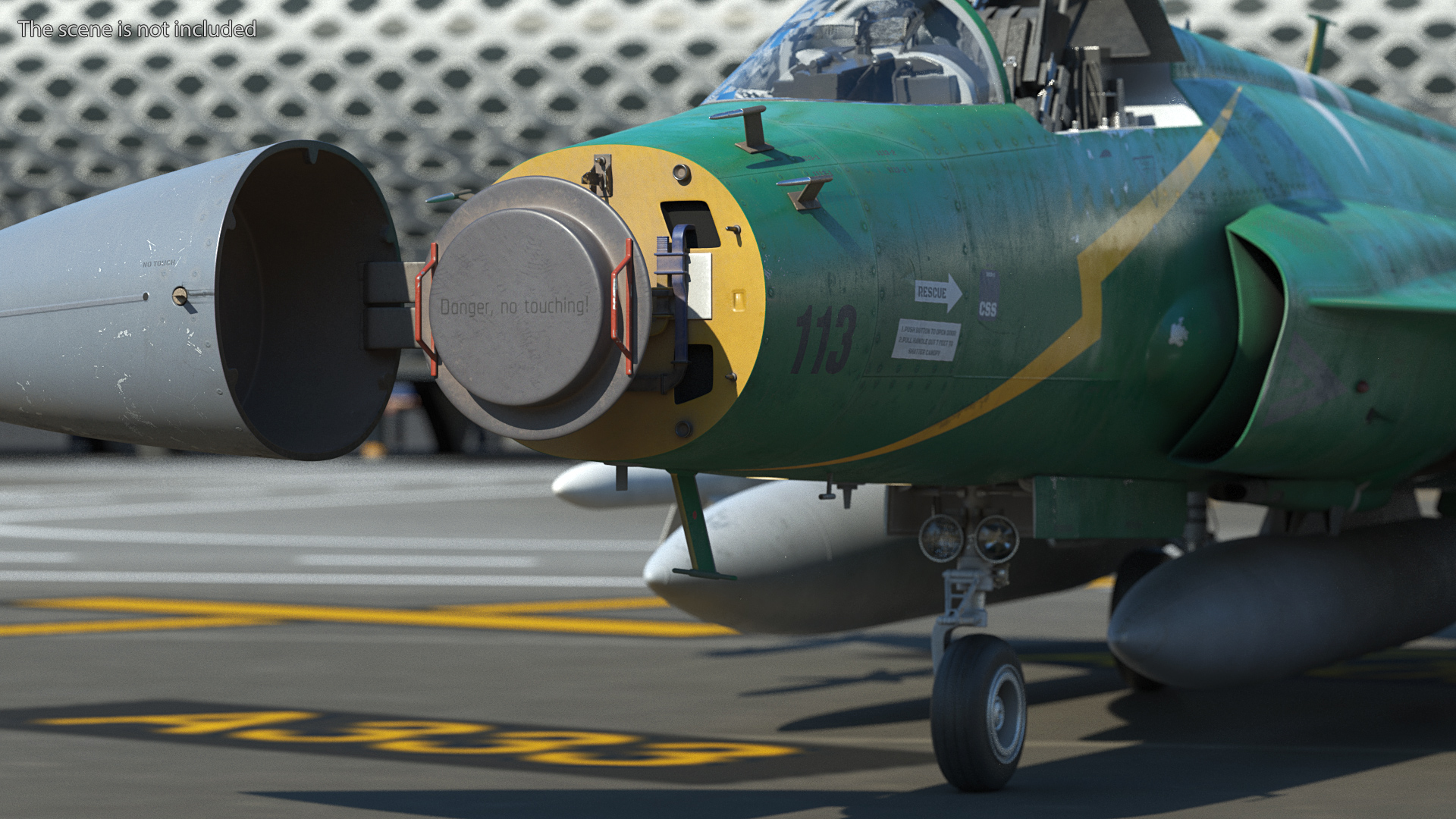 3D PAC JF-17 Thunder Green Livery with Armament Rigged