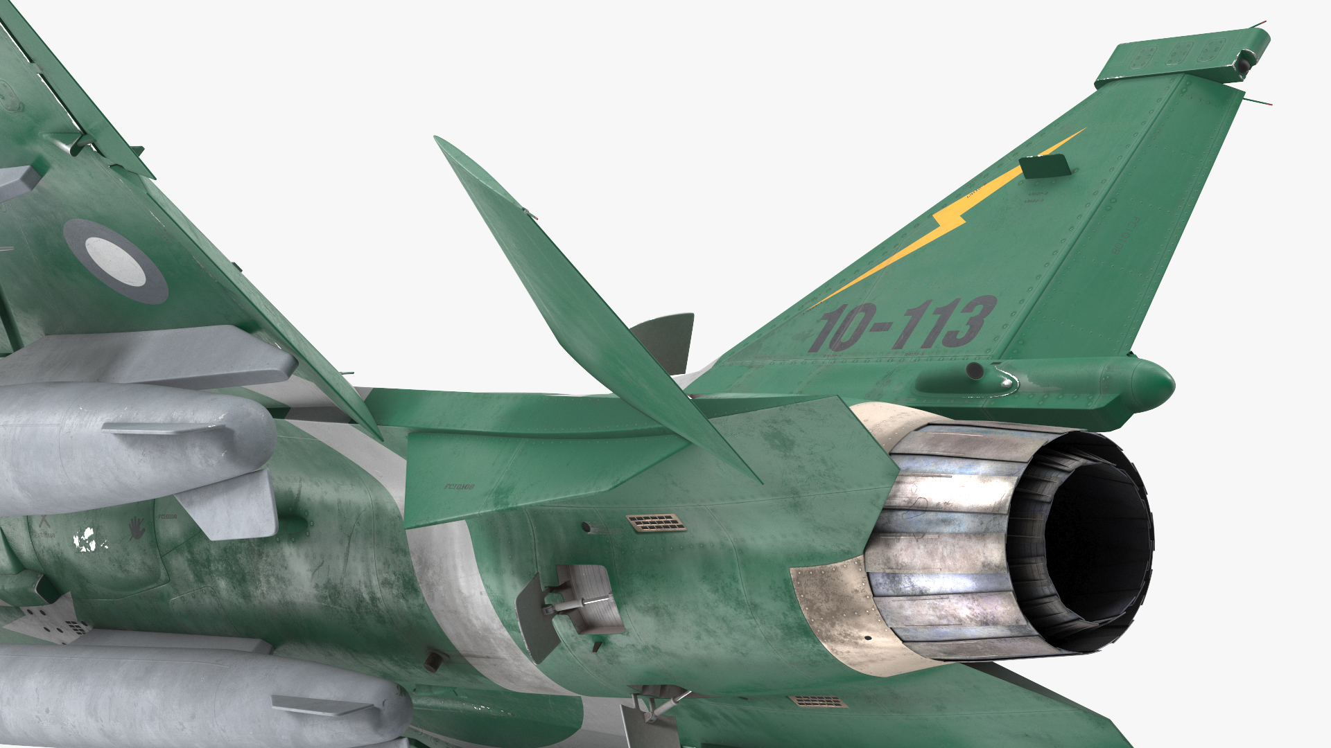 3D PAC JF-17 Thunder Green Livery with Armament Rigged