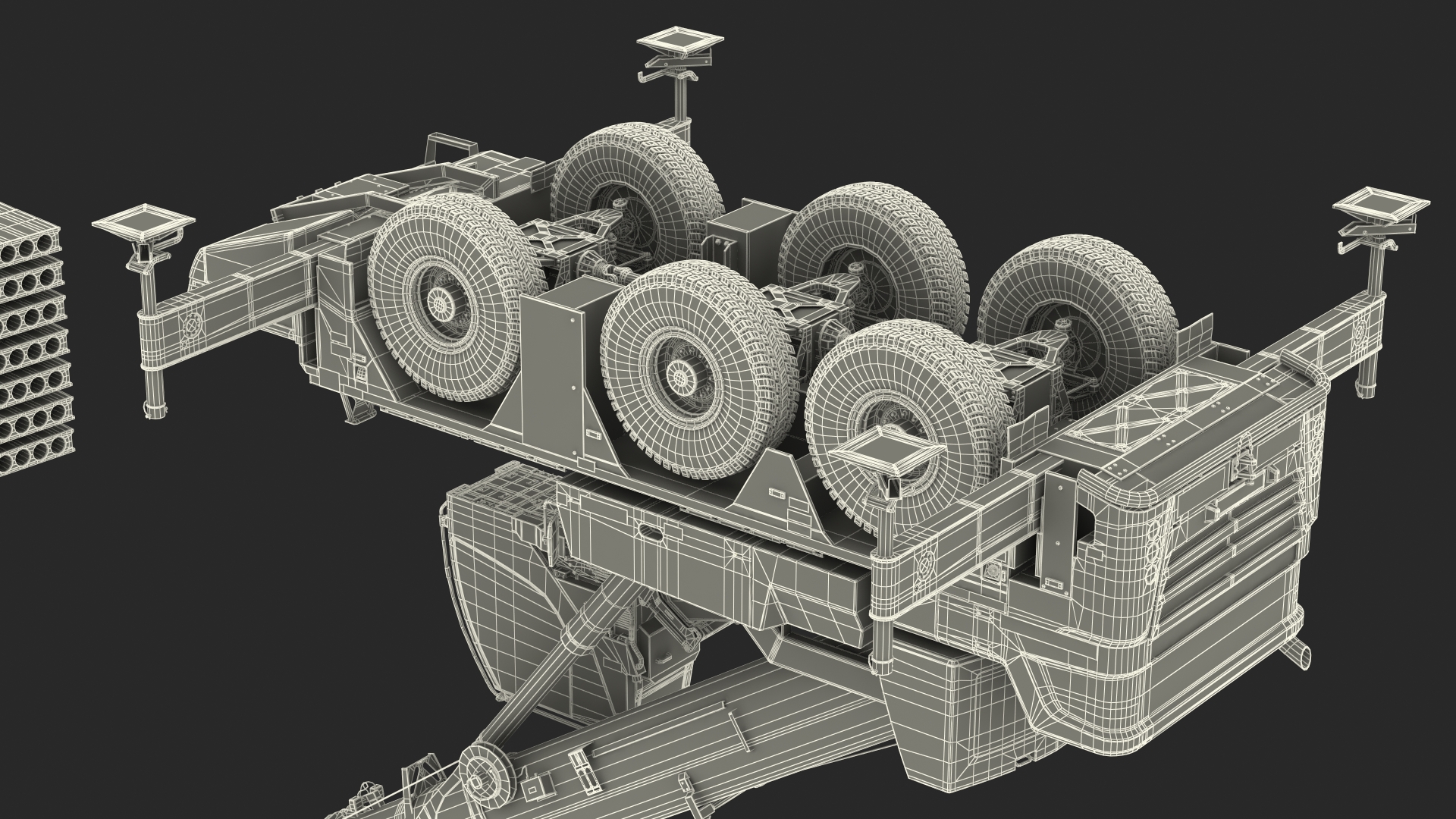 3D Mobile Crane With Concrete Slab
