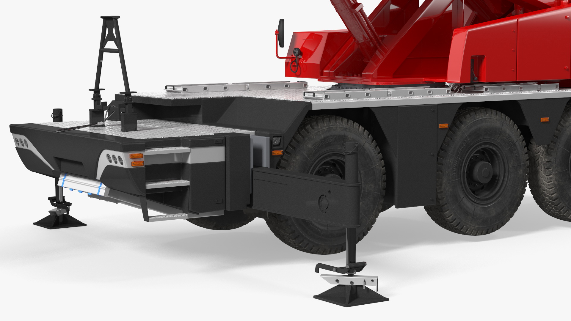 3D Mobile Crane With Concrete Slab