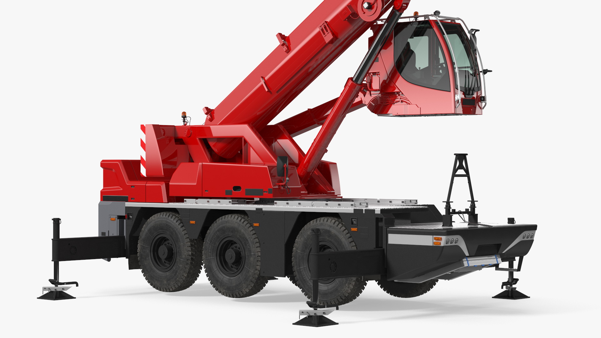 3D Mobile Crane With Concrete Slab