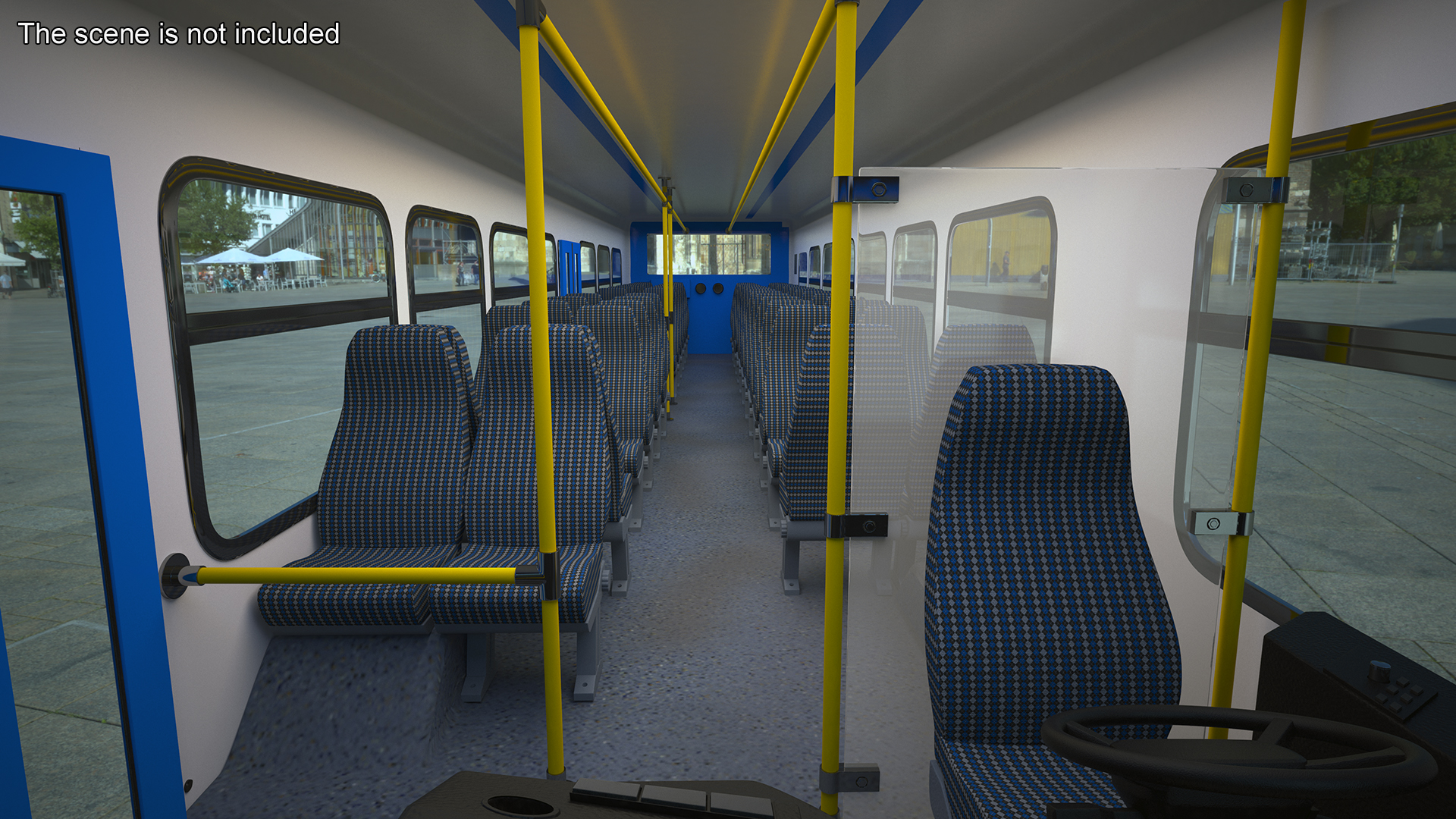 3D Metro Transit Bus Rigged for Maya model