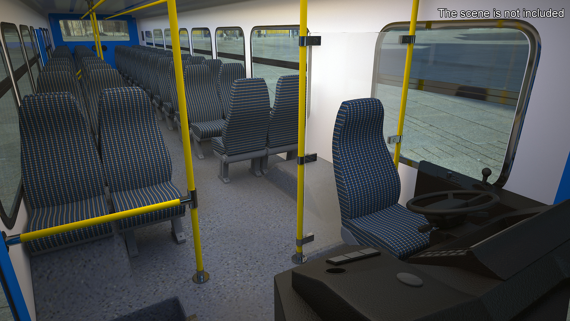3D Metro Transit Bus Rigged for Maya model