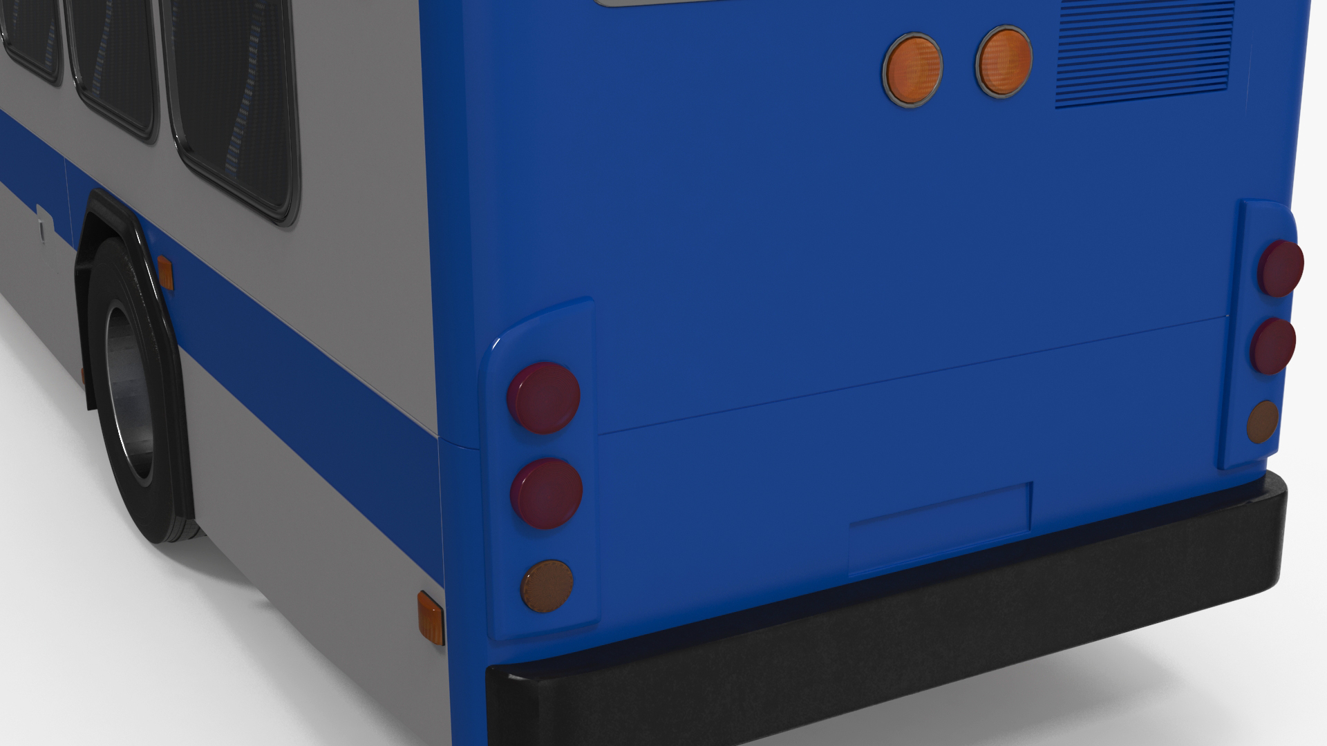 3D Metro Transit Bus Rigged for Maya model