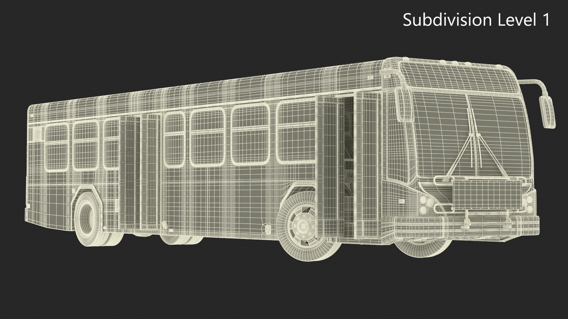 3D Metro Transit Bus Rigged for Maya model