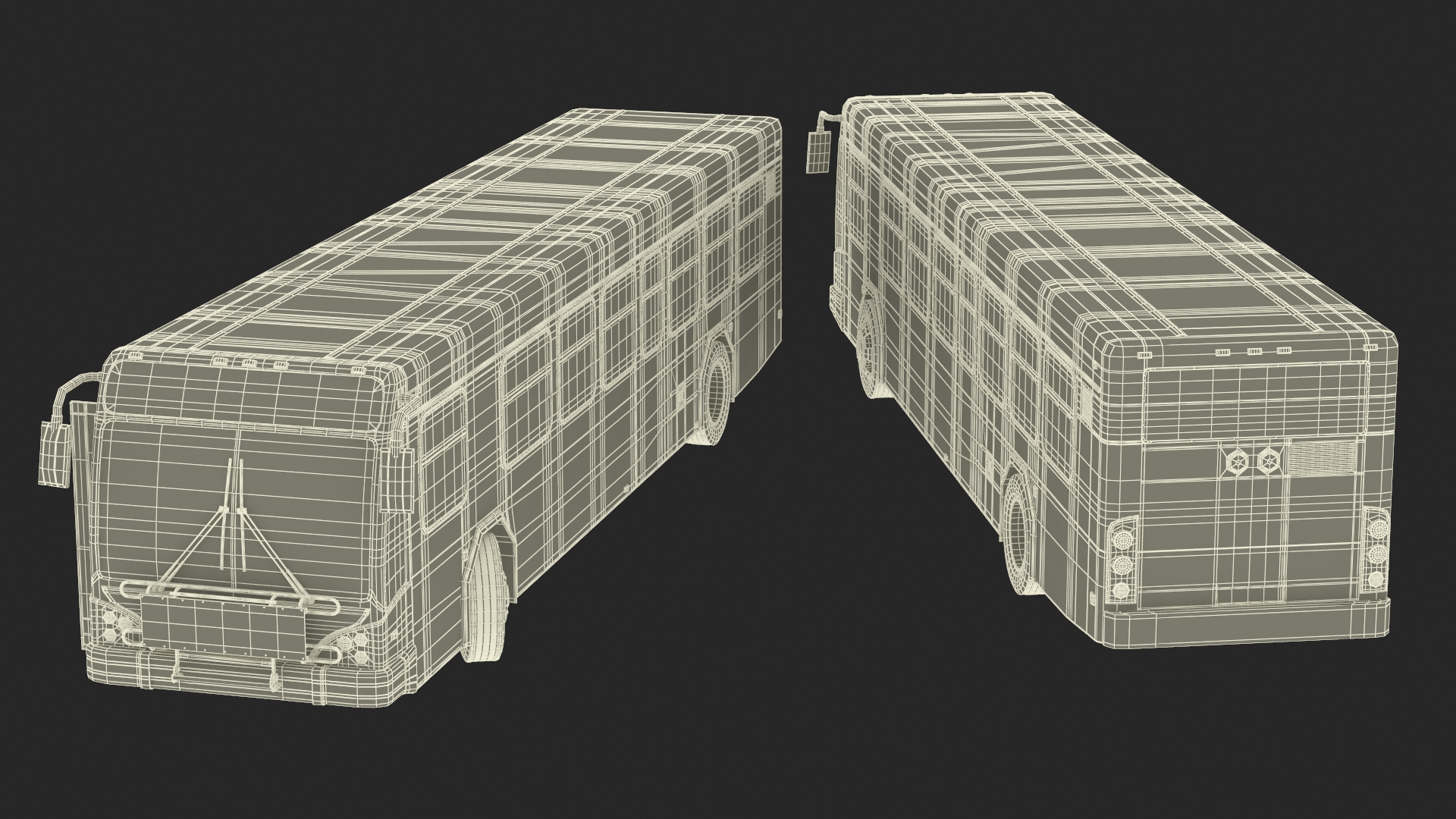 3D Metro Transit Bus Rigged for Maya model