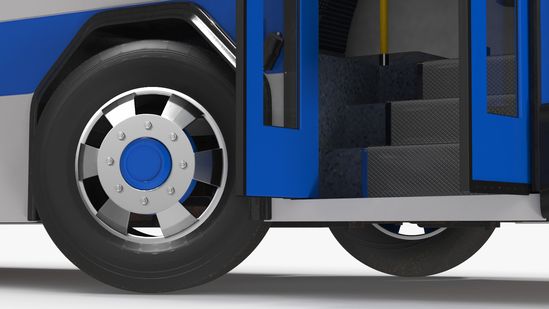 3D Metro Transit Bus Rigged for Maya model