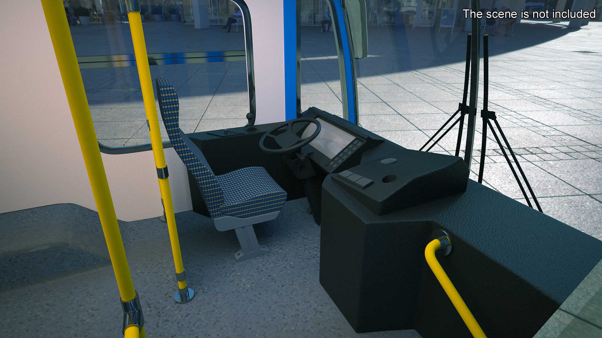 3D Metro Transit Bus Rigged for Maya model