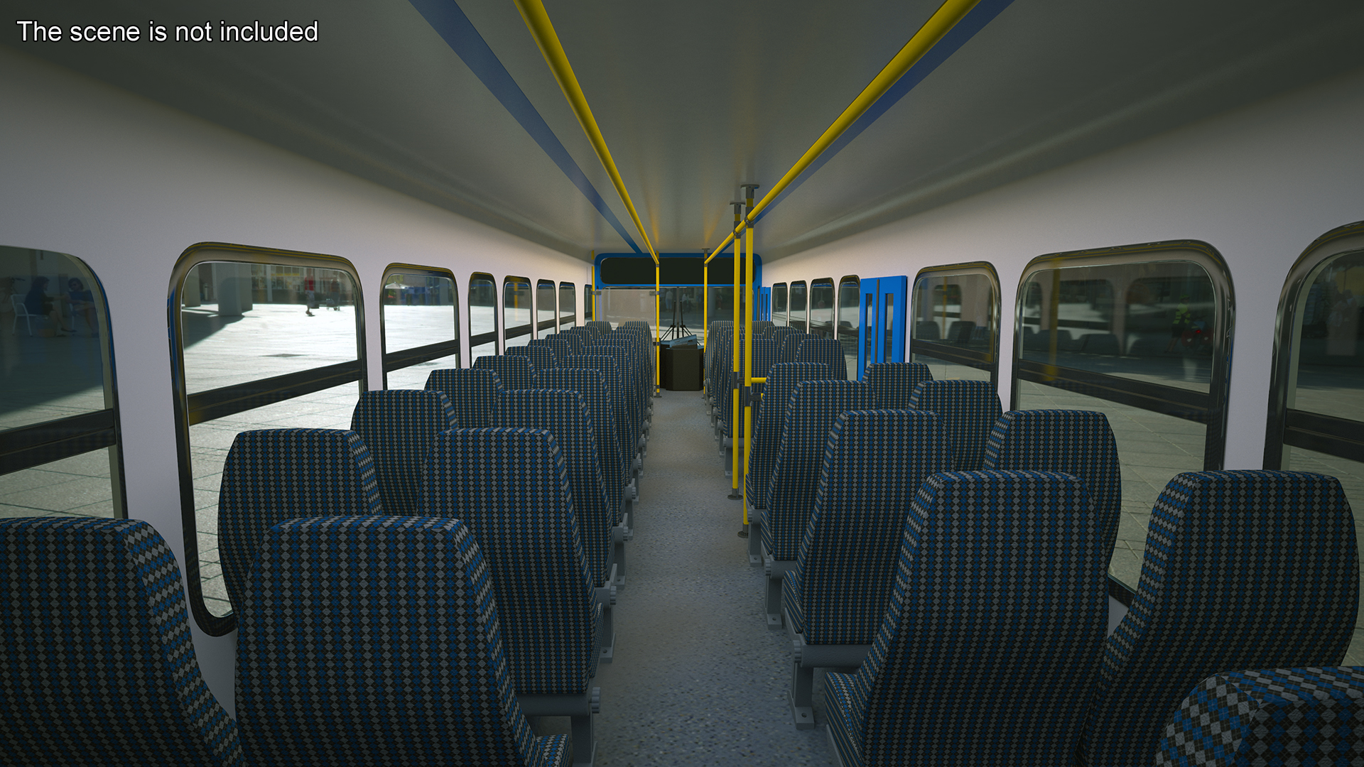 3D Metro Transit Bus Rigged for Maya model