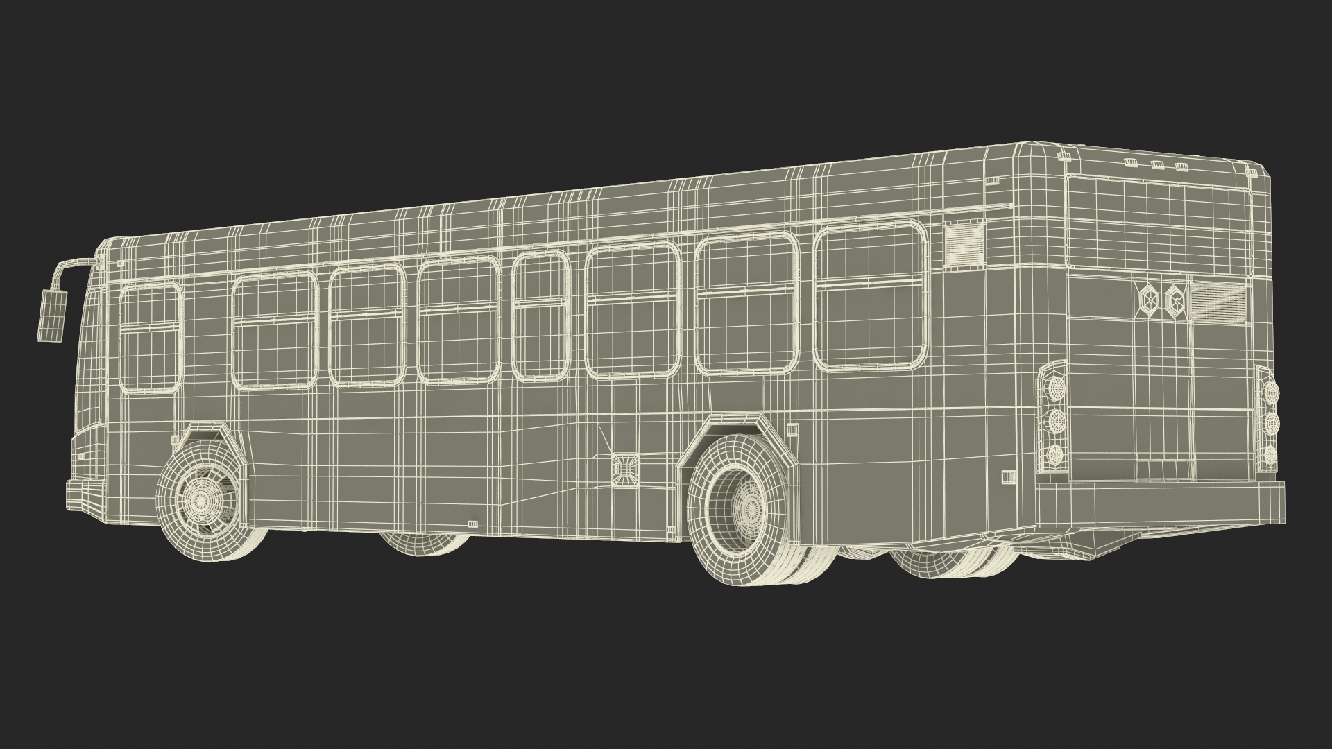 3D Metro Transit Bus Rigged for Maya model