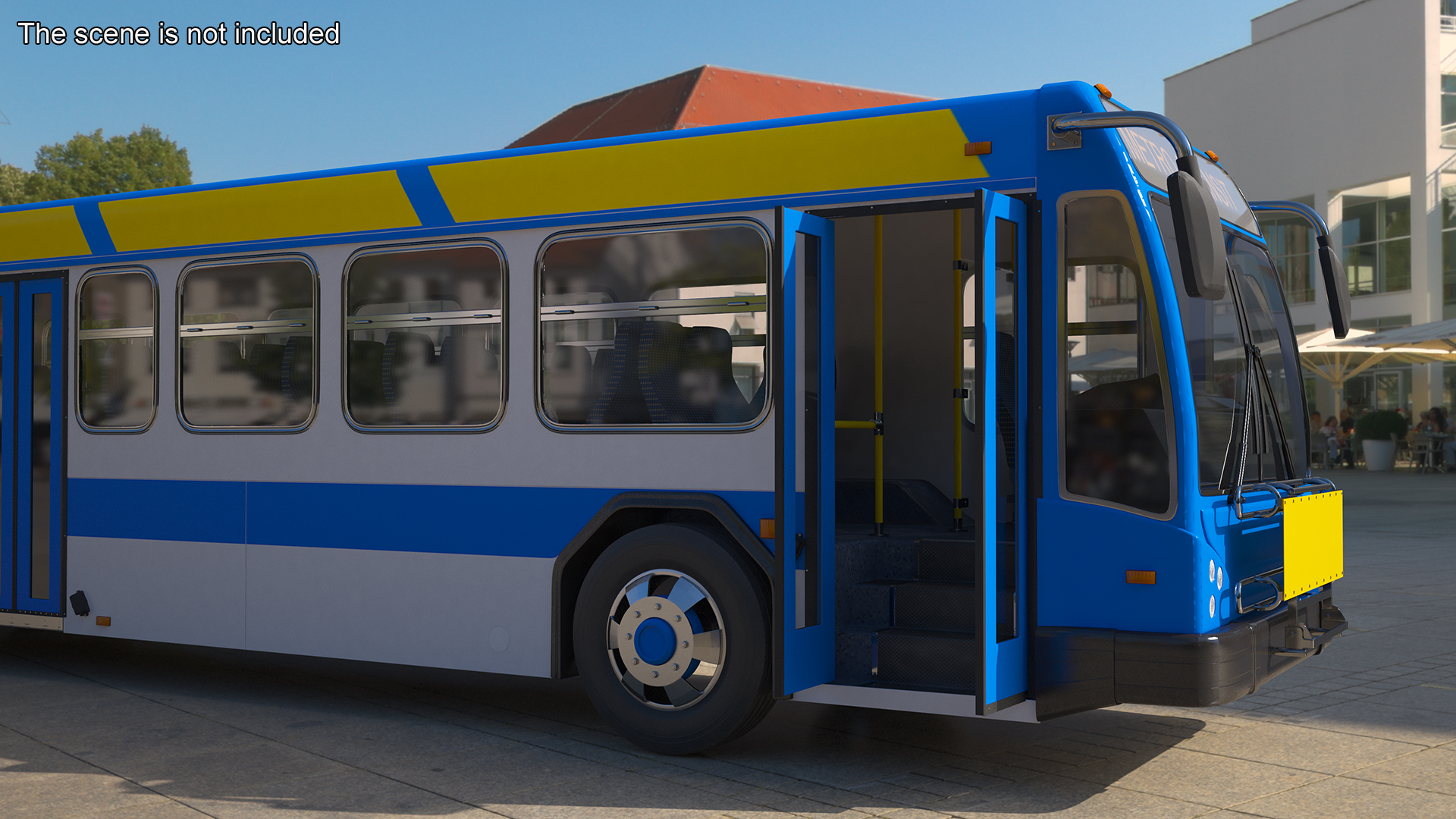 3D Metro Transit Bus Rigged for Maya model