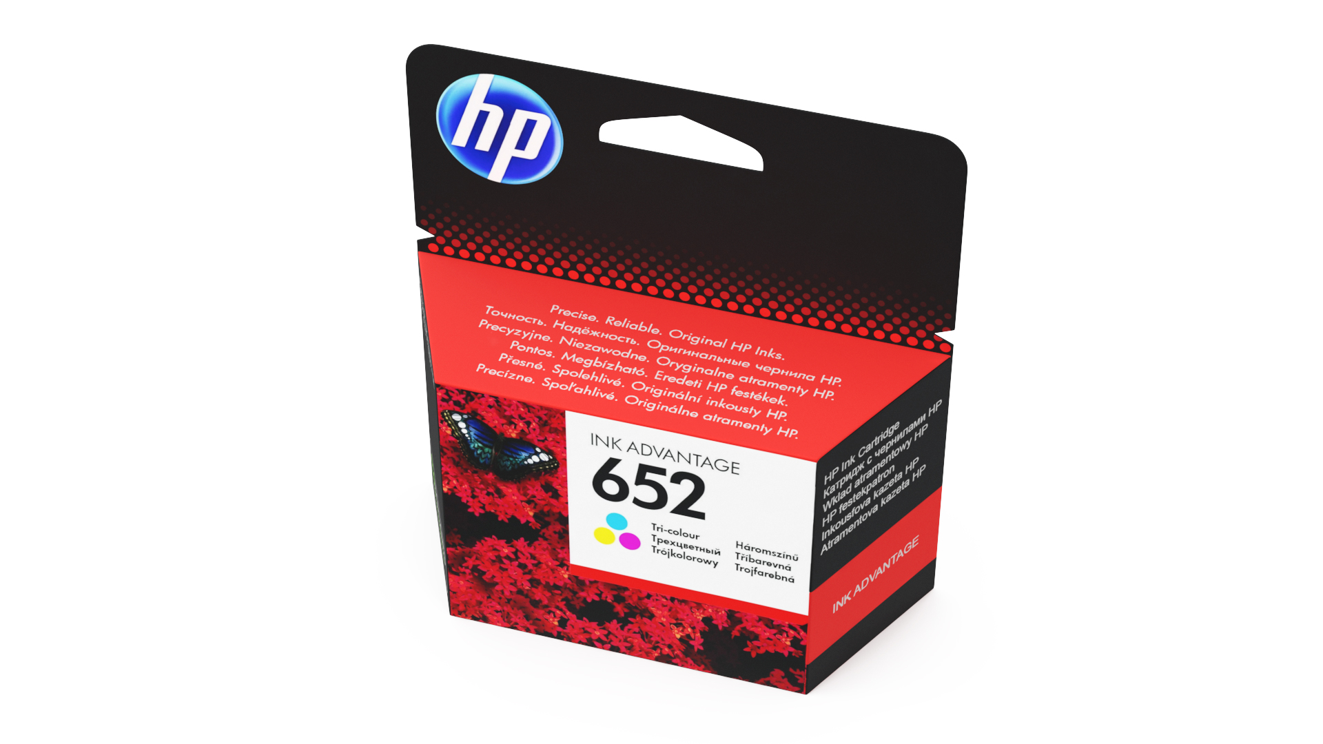 HP 652 Tricolor Cartridge Box 3D model