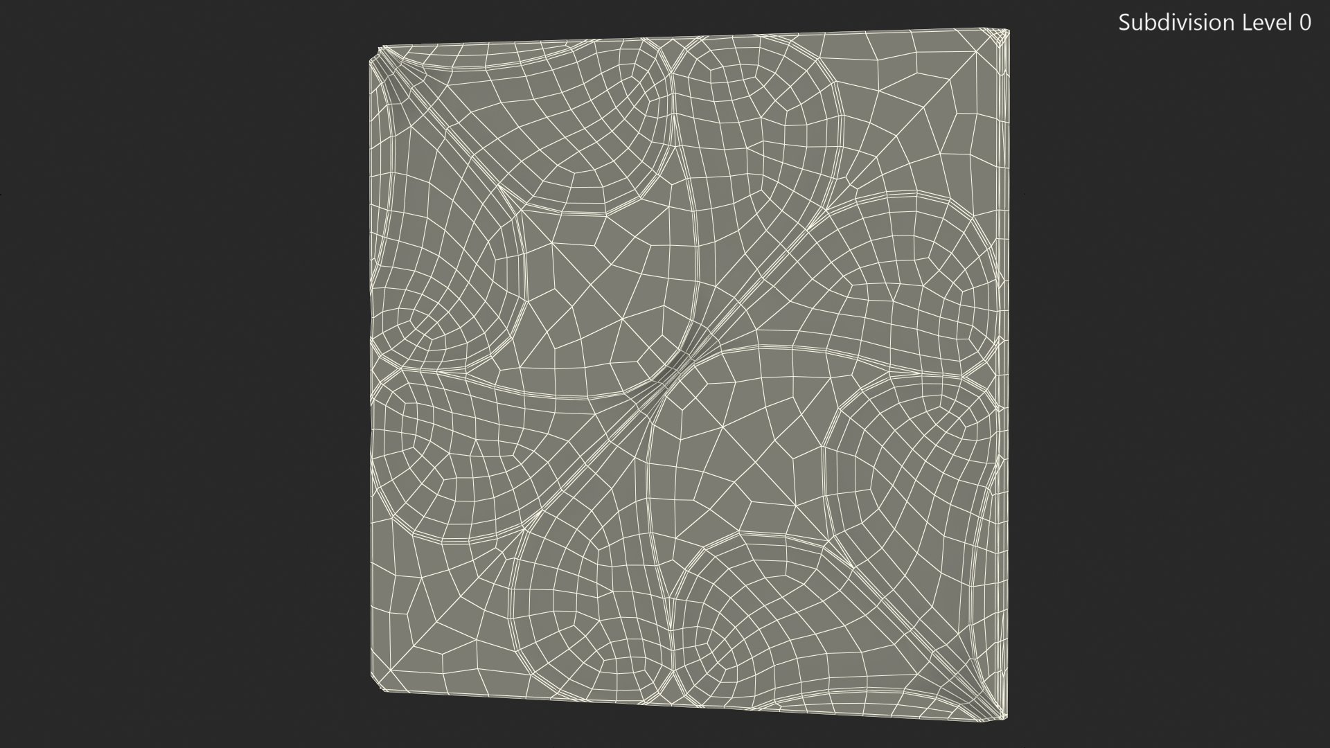 3D Wall Panel Drops Wood 3D model