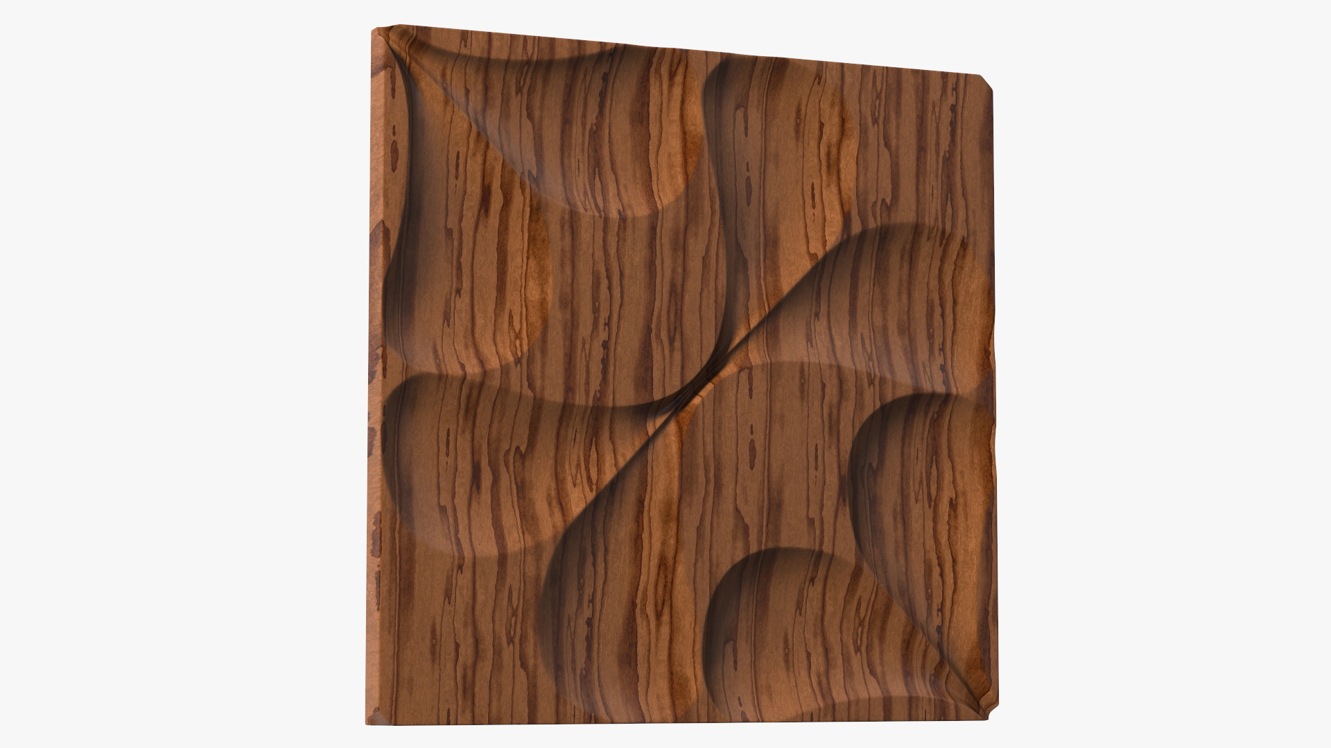 3D Wall Panel Drops Wood 3D model