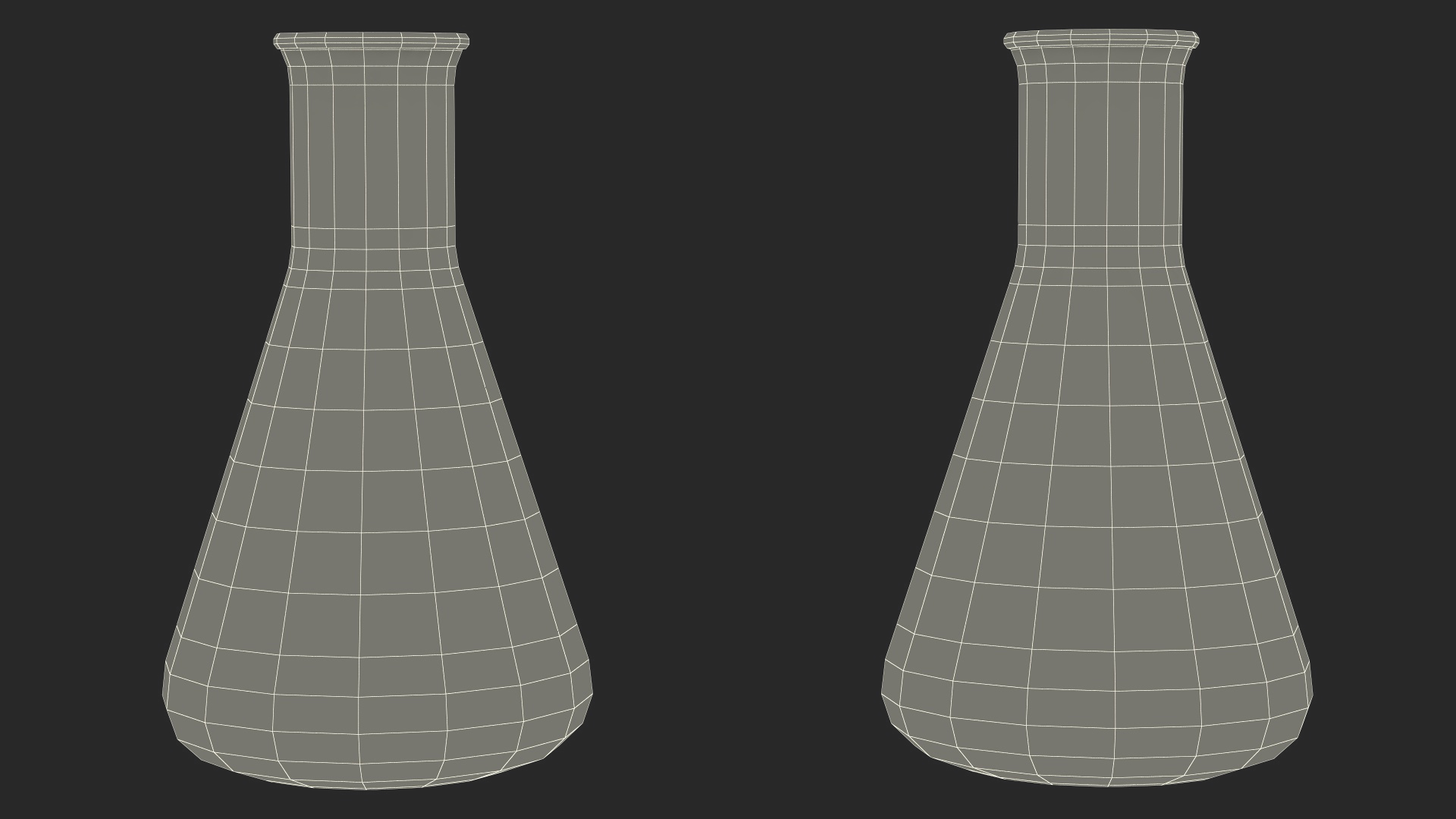 3D Gold Solution in 250 ml Narrow Mouth Erlenmeyer Flask model