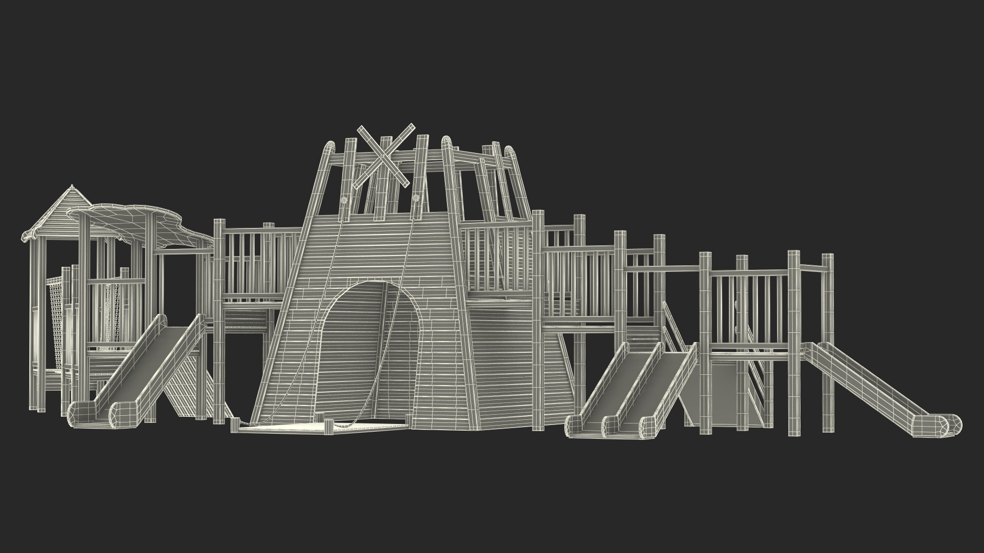 3D model Childrens Playground with Toys