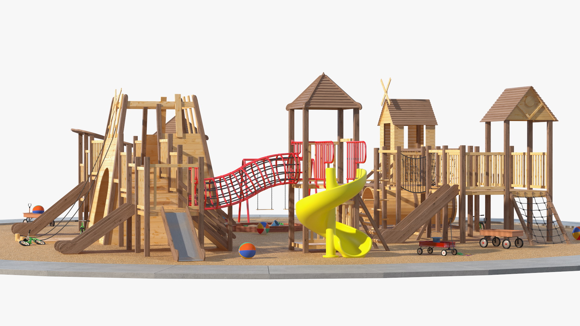 3D model Childrens Playground with Toys