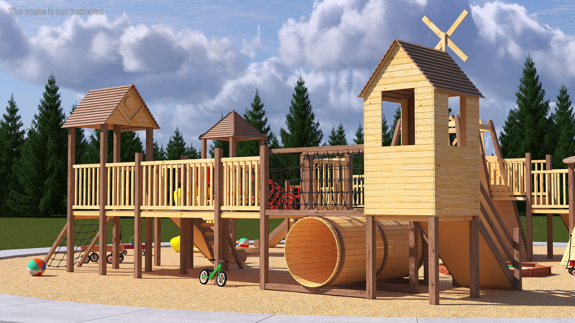 3D model Childrens Playground with Toys