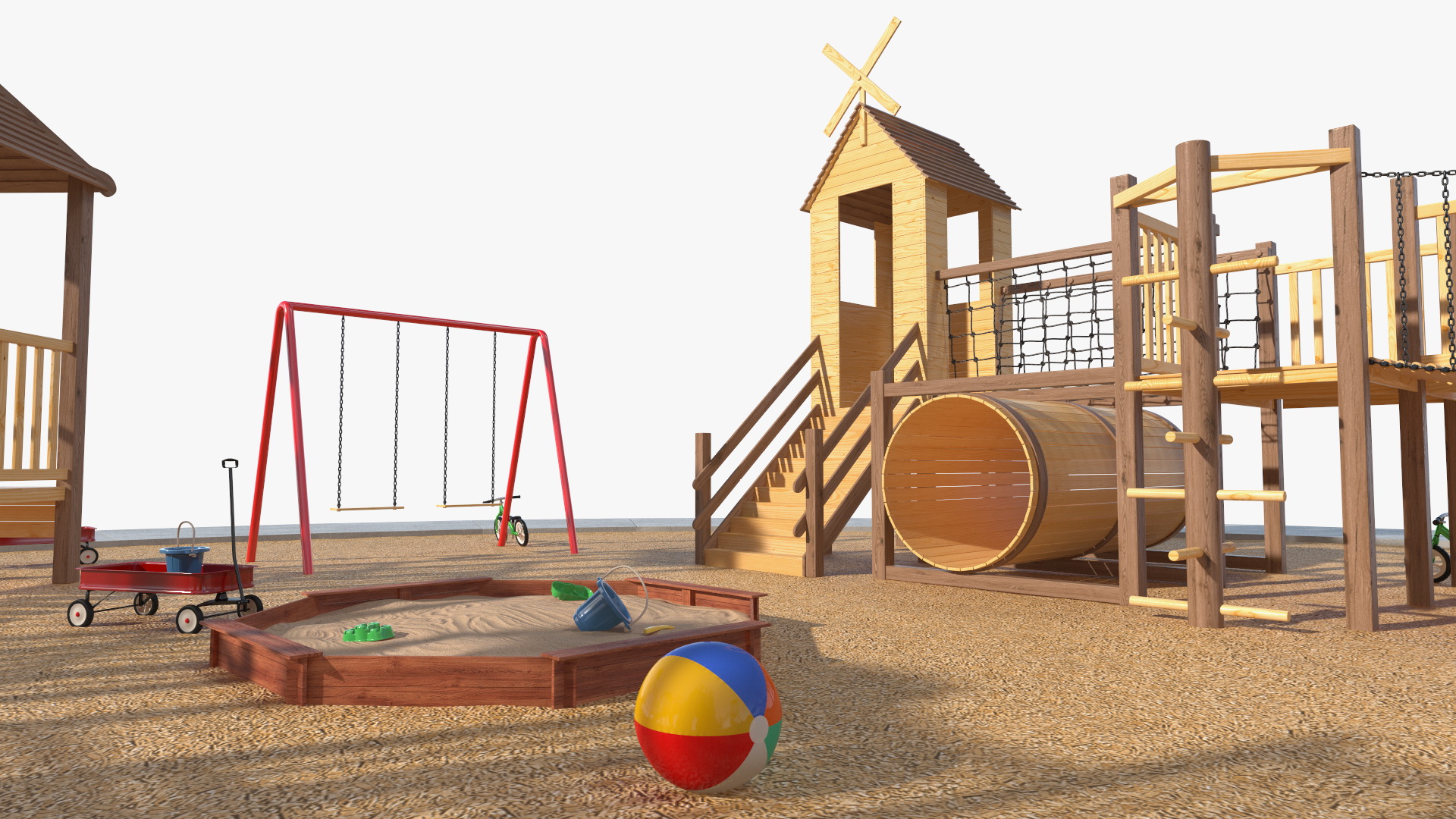 3D model Childrens Playground with Toys