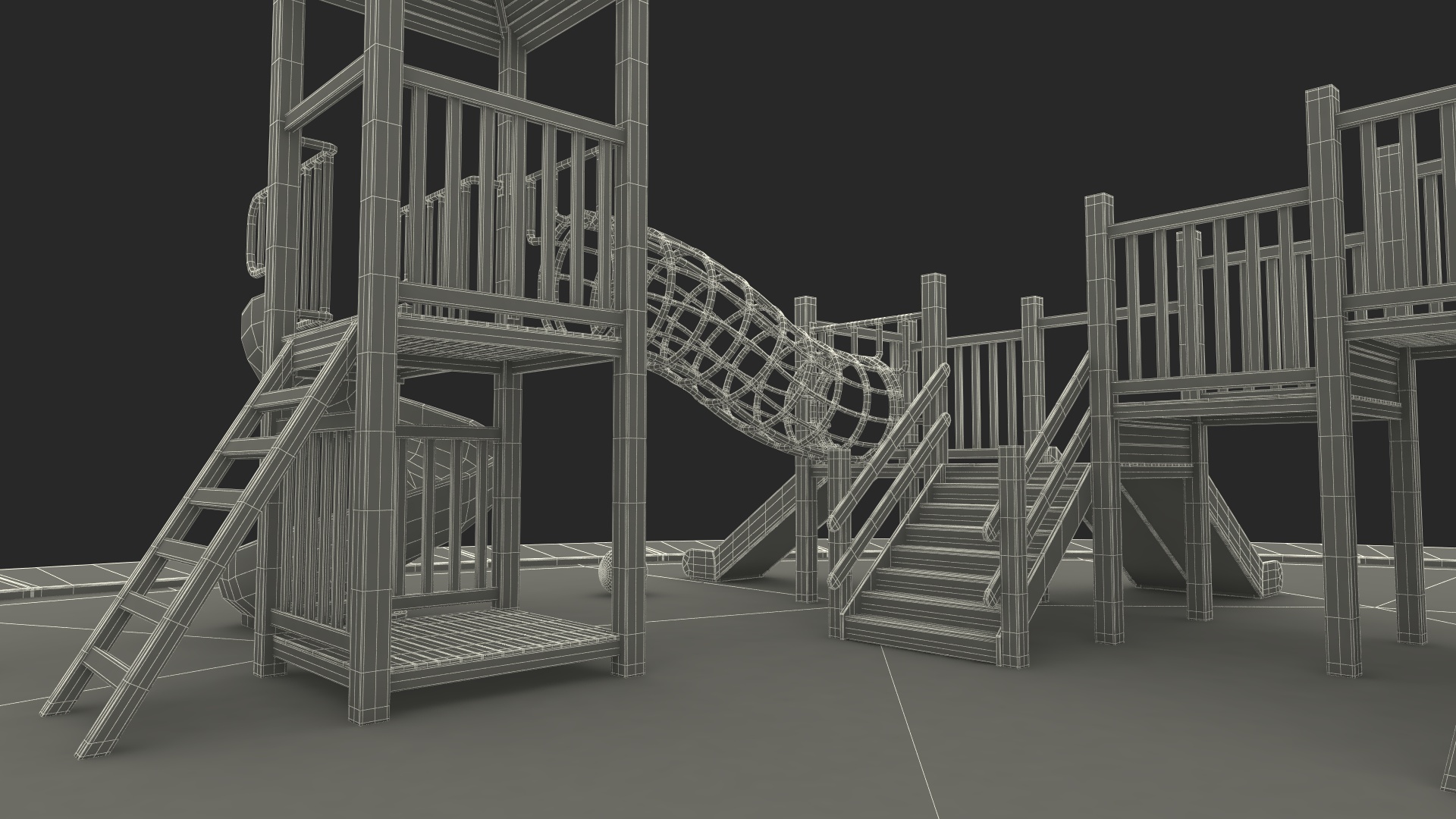 3D model Childrens Playground with Toys