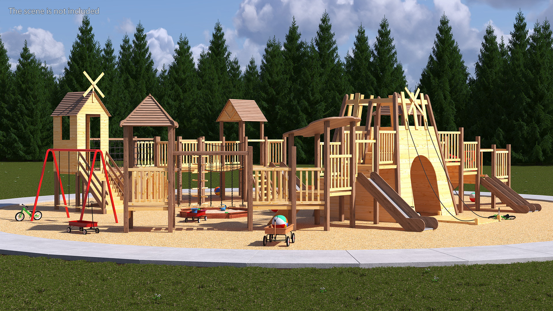 3D model Childrens Playground with Toys