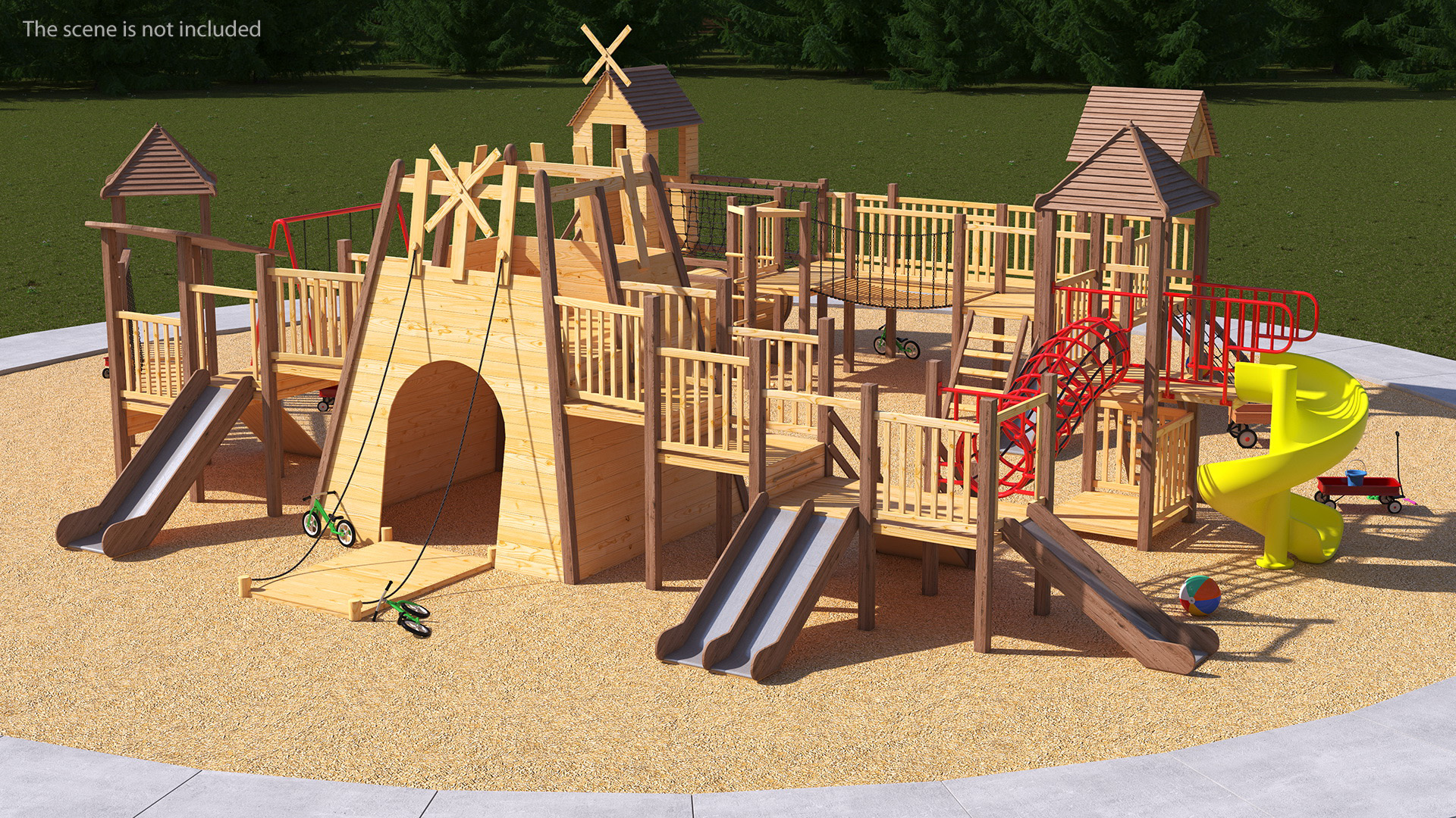 3D model Childrens Playground with Toys