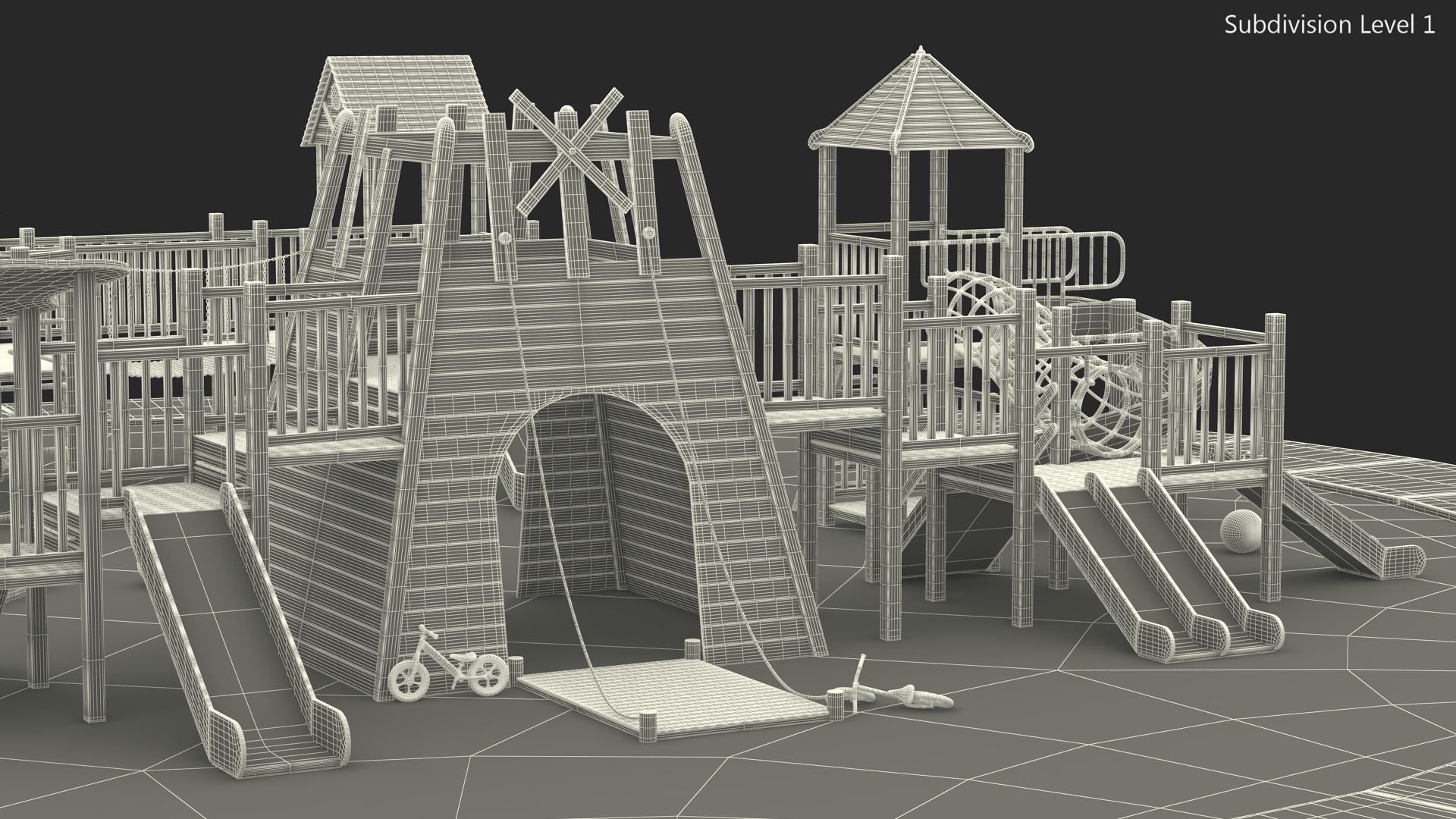 3D model Childrens Playground with Toys