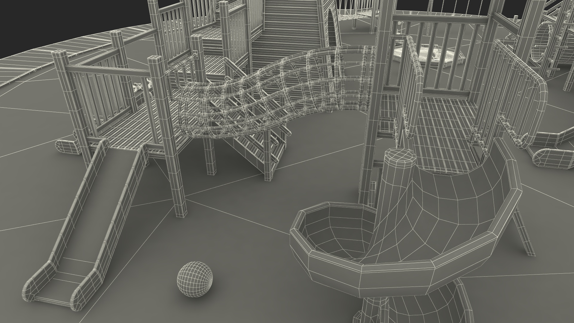 3D model Childrens Playground with Toys