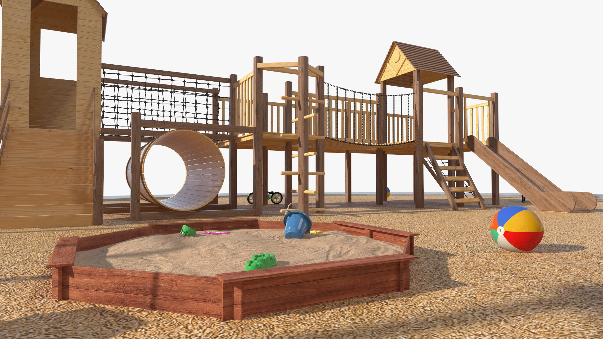 3D model Childrens Playground with Toys