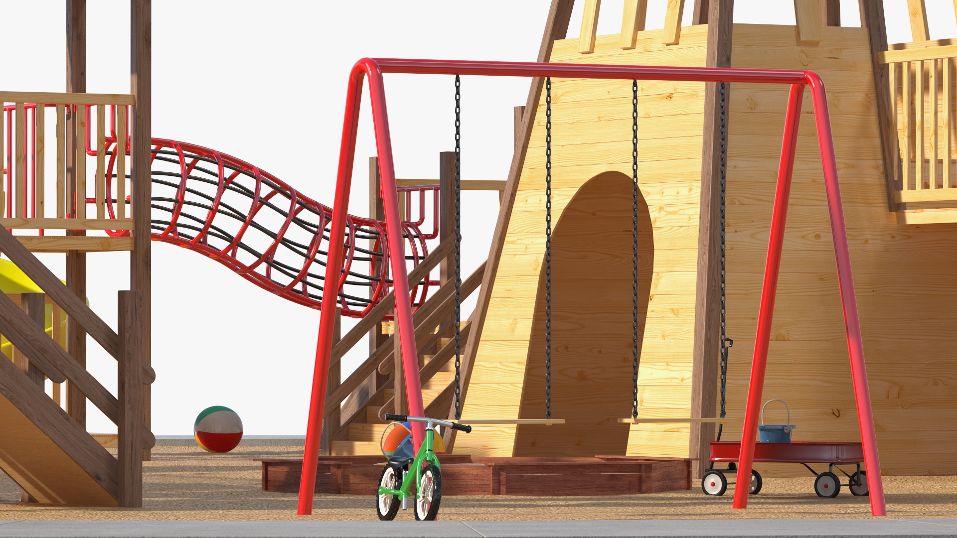 3D model Childrens Playground with Toys